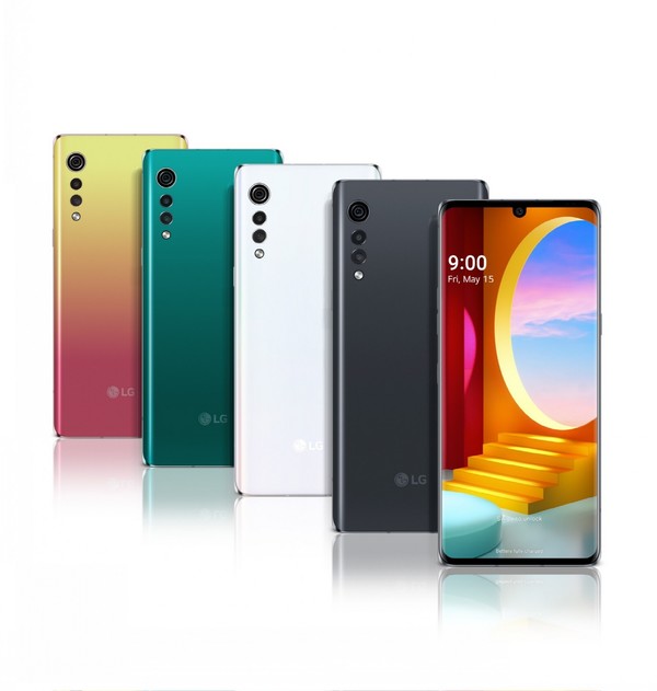 내달 15일 출시되는 전략 스마트폰 'LG벨벳' 4가지 색상. 사진/LG전자