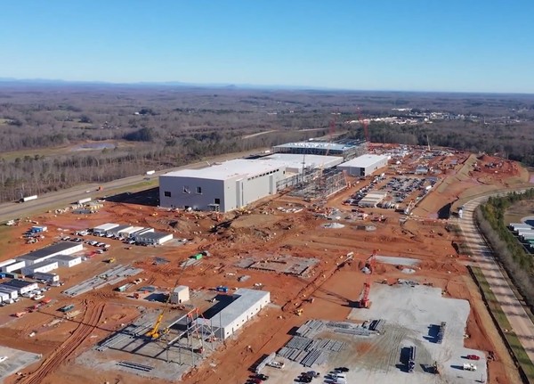 SK이노베이션이 미국 조지아주에 짓고있는 제1 배터리 공장 건설현장. 사진/SK이노베이션