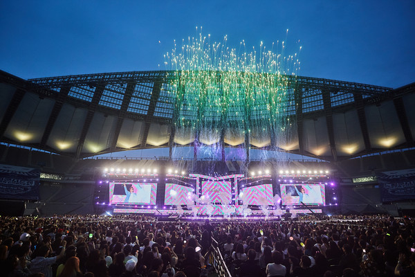 지난해 5월 서울 월드컵 경기장에서 열린 제 25회 드림콘서트 공연 모습. 사진/현대오일뱅크