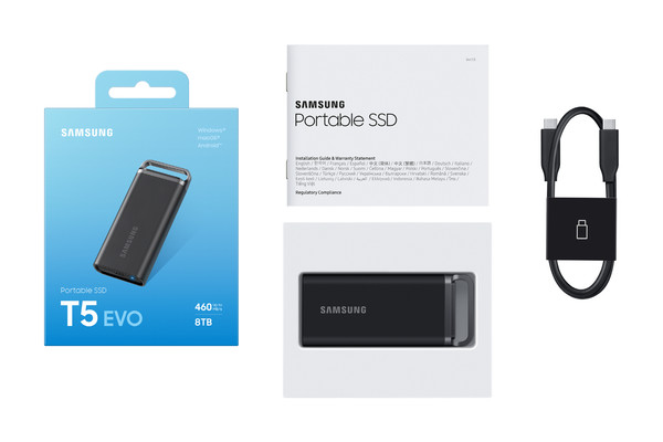 업계 최대 8TB 포터블 SSD 신제품 'T5 EVO' ⓒ삼성전자