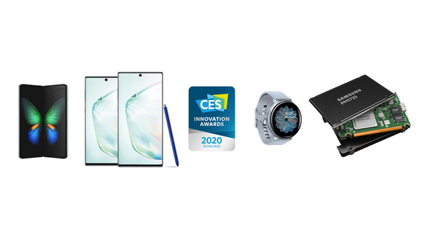 삼성전자가 내년 1월 미국 라스베이거스에서 열리는 ‘CES 2020’를 앞두고 최고혁신상 3개를 포함해 역대 최대인 총 46개의 'CES 혁신상'을 수상했다. 사진은 혁신상 수상 제품들.  사진/삼성전자